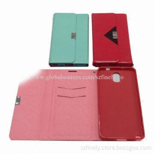 Leather Mobile Phone Cases for Samsung Note 3, Various Colors Available